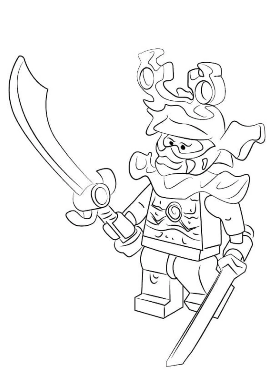 Ninjago boyama sayfası – yaratıcılık, eğlenceli etkinlik