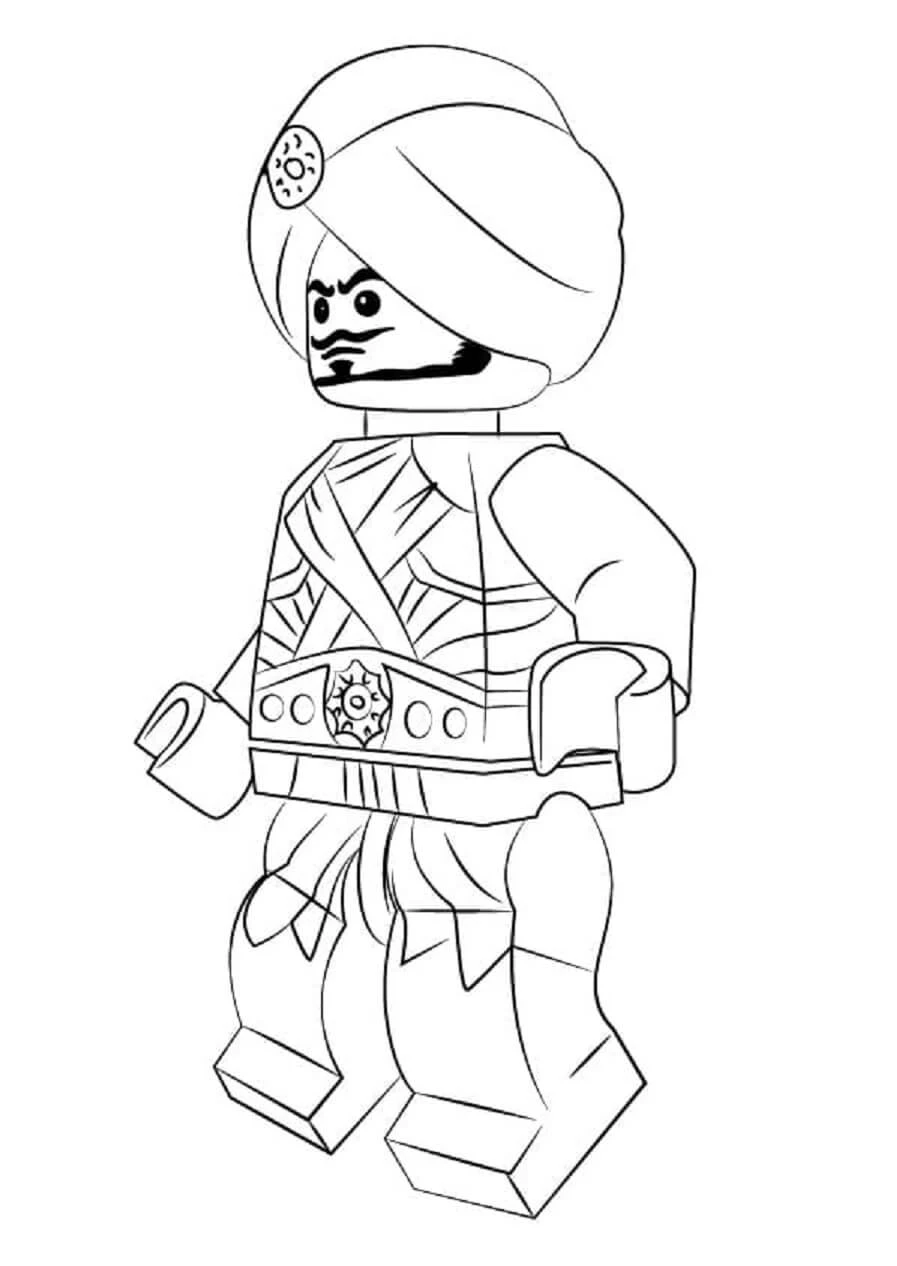 Ninjago boyama sayfası – renkli çizimler, okul öncesi