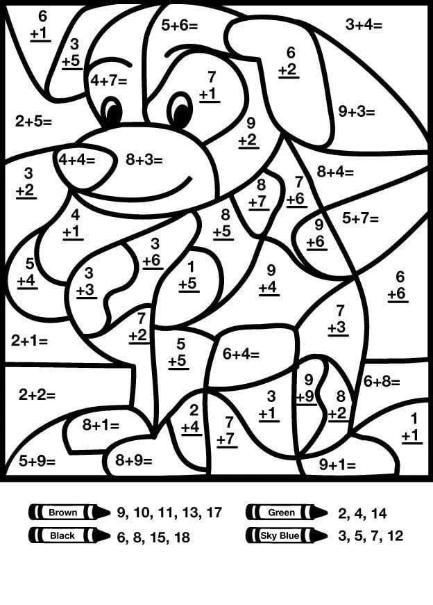 Matematik boyama sayfası – evde etkinlik, ücretsiz yazdır