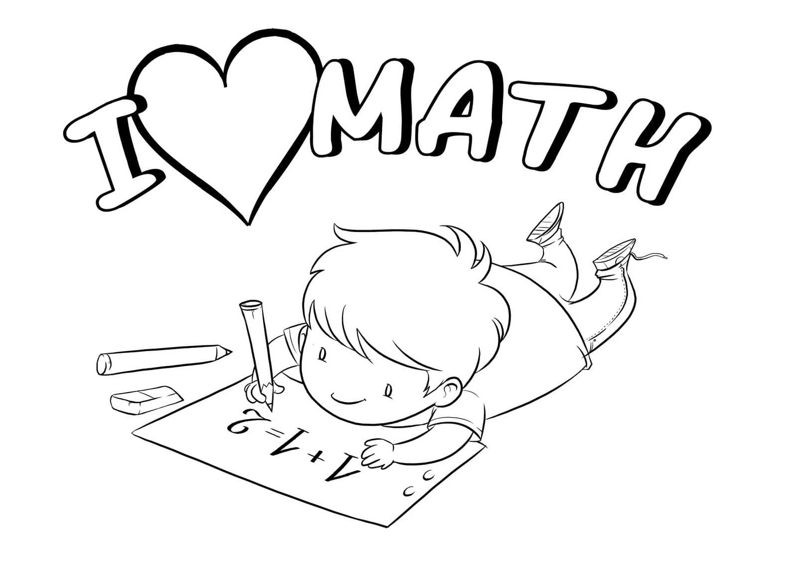 Matematik boyama sayfası – yaratıcılık, eğlenceli etkinlik
