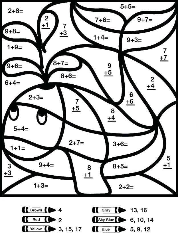 Matematik boyama sayfası – boyama çalışması, yaratıcılığı geliştirir