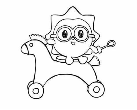 BabyRiki boyama sayfası – eğitici aktivite, yaratıcılık