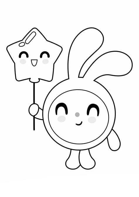 BabyRiki boyama sayfası – PDF indir, sevimli karakter
