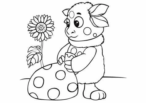 Luntik boyama sayfası – evde etkinlik, ücretsiz yazdır