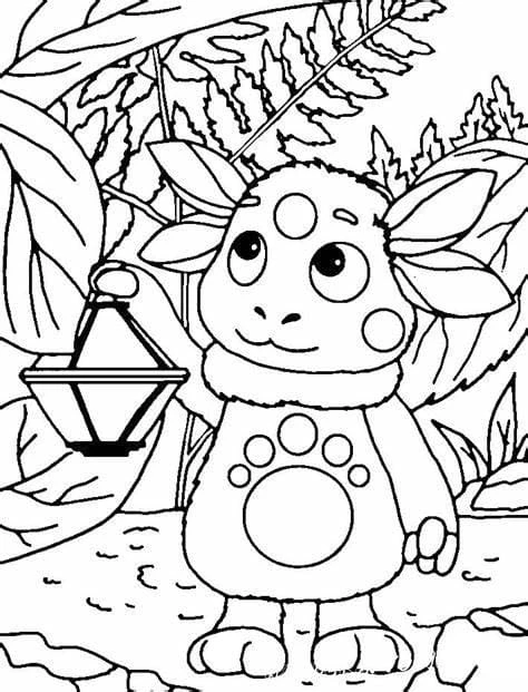Luntik boyama sayfası – el becerilerini geliştirir, boyama çalışması