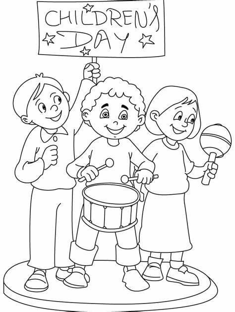 Çocuk Bayramı boyama sayfası – yaratıcılığı geliştirir, keyifli zaman