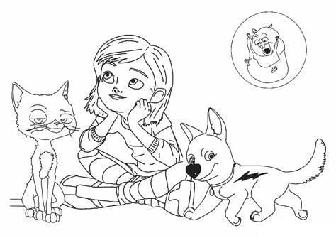 Bolt boyama sayfası #15 – renk bilgisini öğretir, günlük etkinlik önerisi