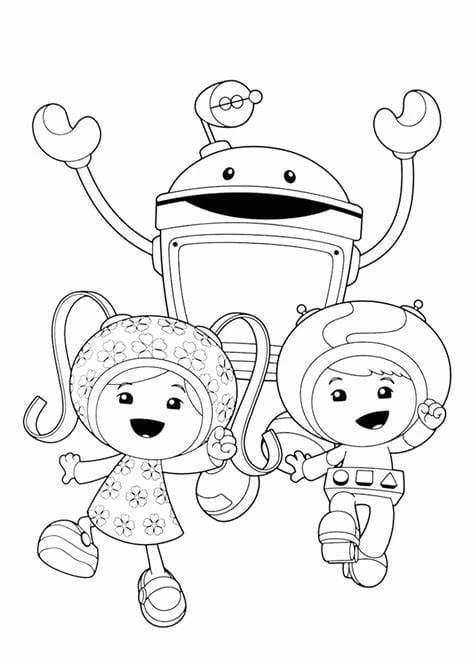 Takım Umizoomi boyama sayfası – yaratıcılığı geliştirir, keyifli zaman