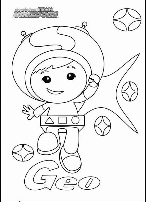 Takım Umizoomi boyama sayfası – el becerilerini geliştirir, boyama çalışması