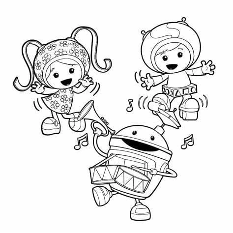 Takım Umizoomi boyama sayfası – evde etkinlik, ücretsiz yazdır