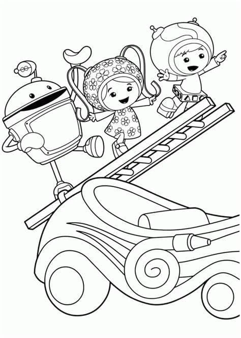 Takım Umizoomi boyama sayfası – sanatsal çalışma, çocuklar için