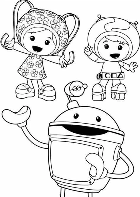 Takım Umizoomi boyama sayfası – boyama çalışması, yaratıcılığı geliştirir
