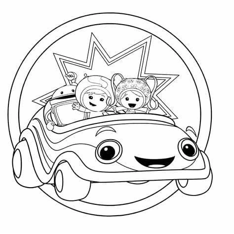 Takım Umizoomi boyama sayfası – renkli çizimler, okul öncesi
