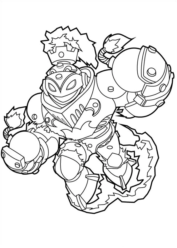 Skylanders boyama sayfası – eğitici aktivite, yaratıcılık