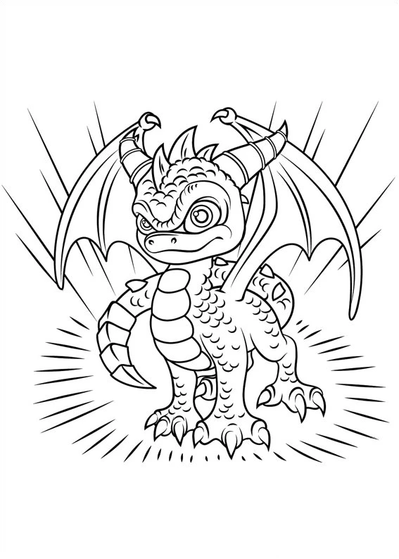 Skylanders boyama sayfası – çocuk aktivitesi, PDF indir