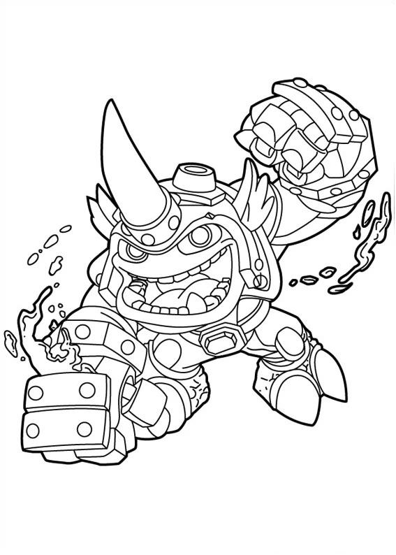 Skylanders boyama sayfası – yaratıcılık, eğlenceli etkinlik