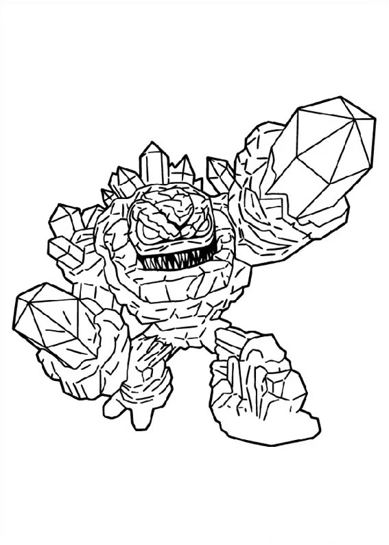 Skylanders boyama sayfası – çocuklar için, çizgi film temalı
