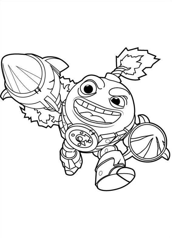 Skylanders boyama sayfası – eğlenceli etkinlik, el becerilerini geliştirir
