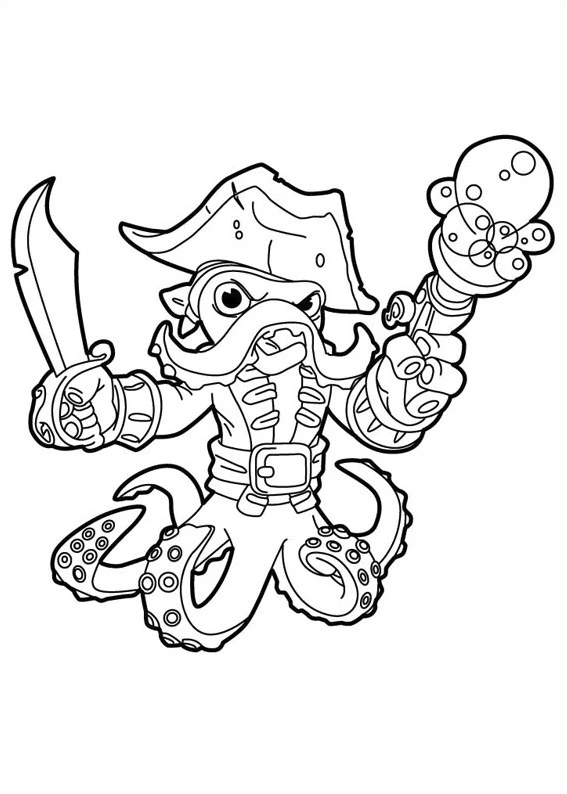 Skylanders boyama sayfası – okul öncesi, evde etkinlik
