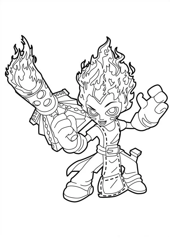 Skylanders boyama sayfası – boyama etkinliği, çocuk aktivitesi