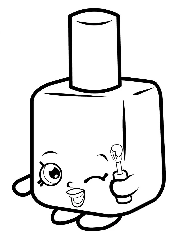 Shopkins boyama sayfası – PDF indir, sevimli karakter