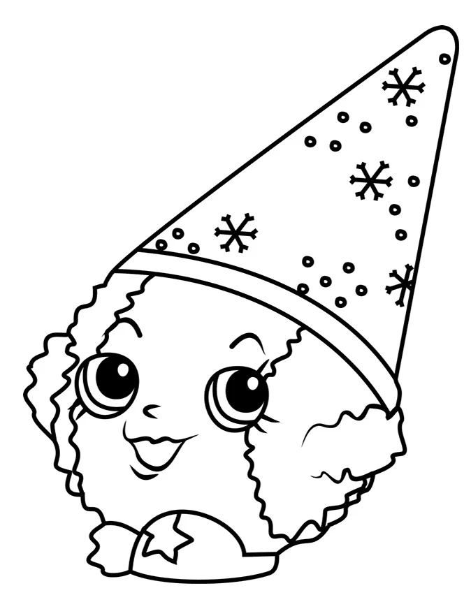 Shopkins boyama sayfası – eğitici aktivite, yaratıcılık
