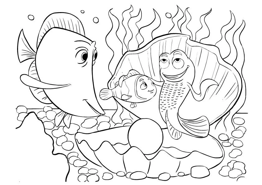 Kayıp Balık Nemo boyama sayfası – ücretsiz yazdır, boyama etkinliği