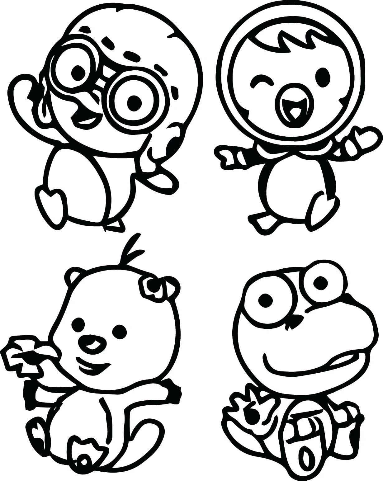 Küçük Penguen Pororo boyama sayfası – PDF indir, sevimli karakter