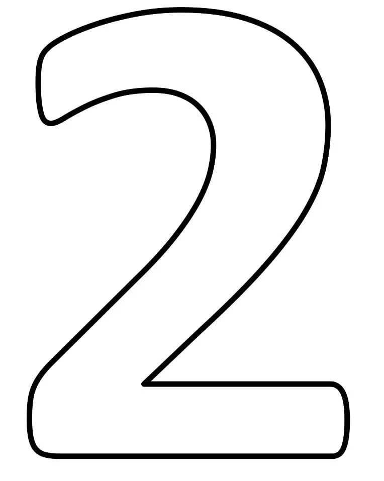 2 Rakamı (İki) Boyama