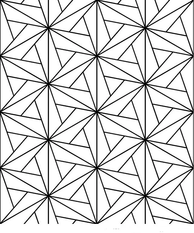 Geometrik Şekiller boyama sayfası – renkli çizimler, okul öncesi