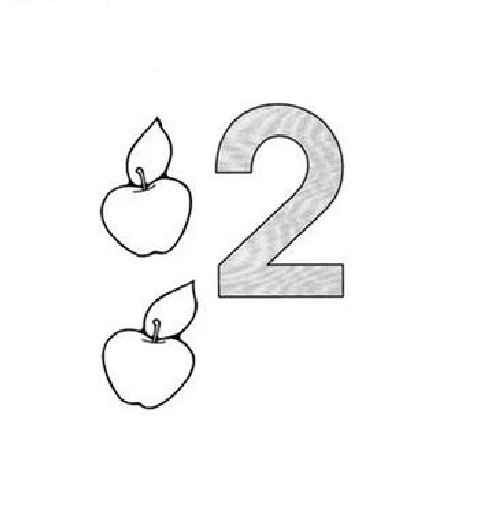 2 Rakamı (İki) Boyama