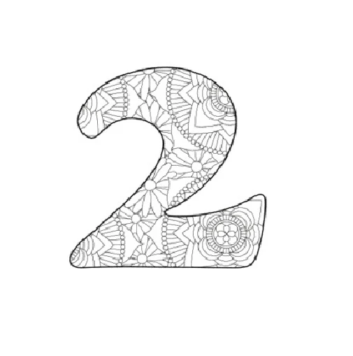 2 Rakamı (İki) Boyama