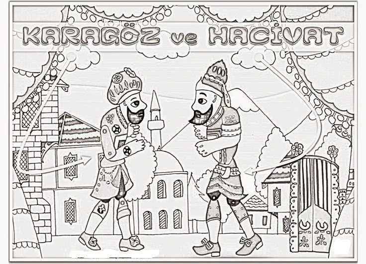 Karagöz ve Hacivat Boyama
