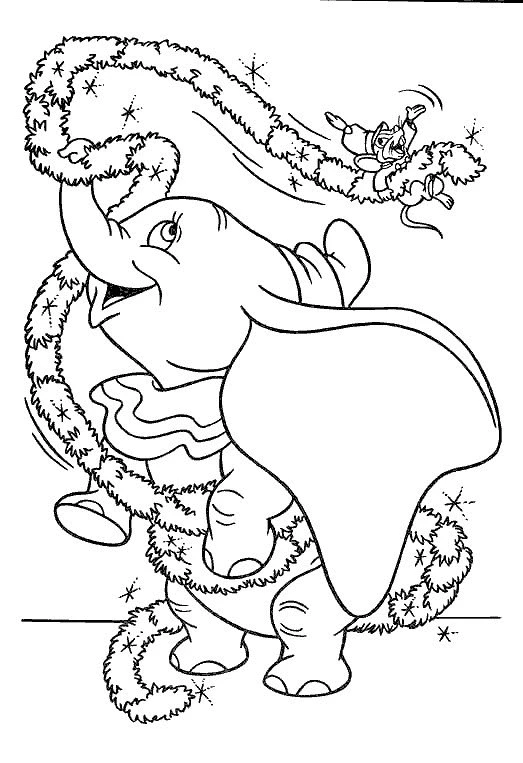 Dumbo boyama sayfası – boyama etkinliği, çocuk aktivitesi