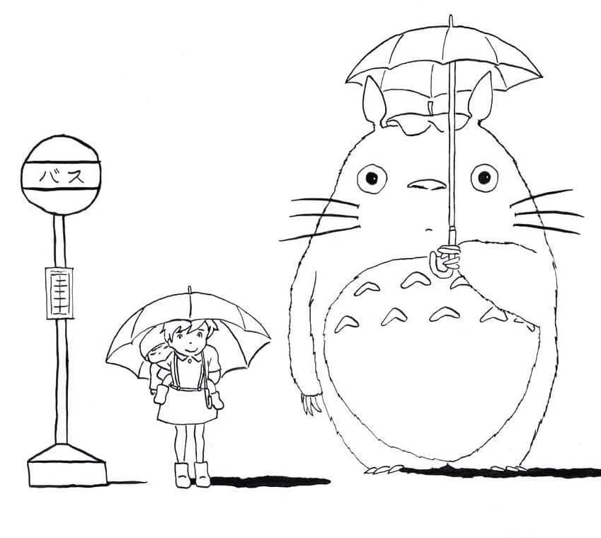 Komşum Totoro Boyama
