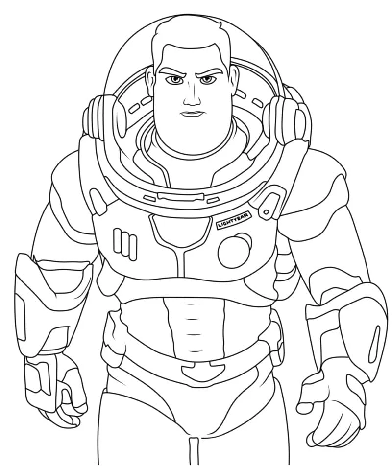 Buzz Lightyear boyama sayfası – PDF indir, sevimli karakter