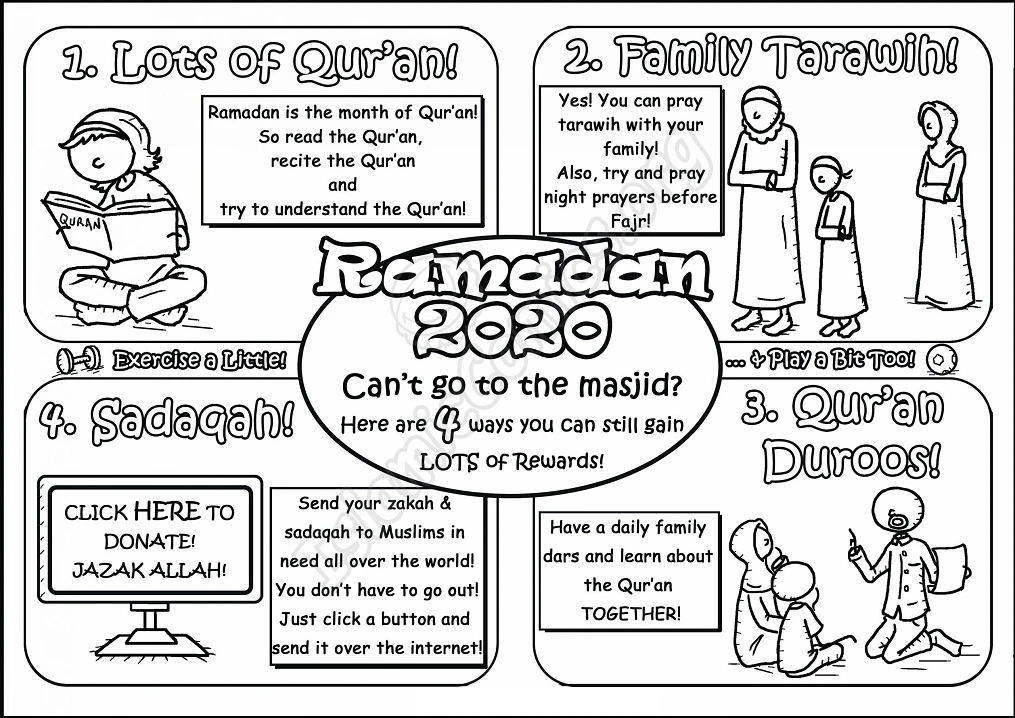 Ramazan Bayramı boyama sayfası – sevimli karakter, sanatsal çalışma