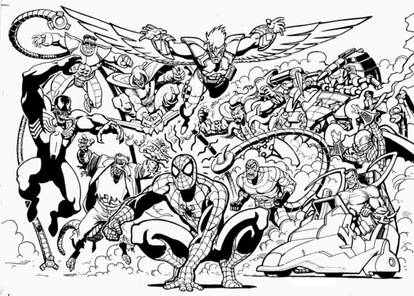 Marvel boyama sayfası – evde etkinlik, ücretsiz yazdır