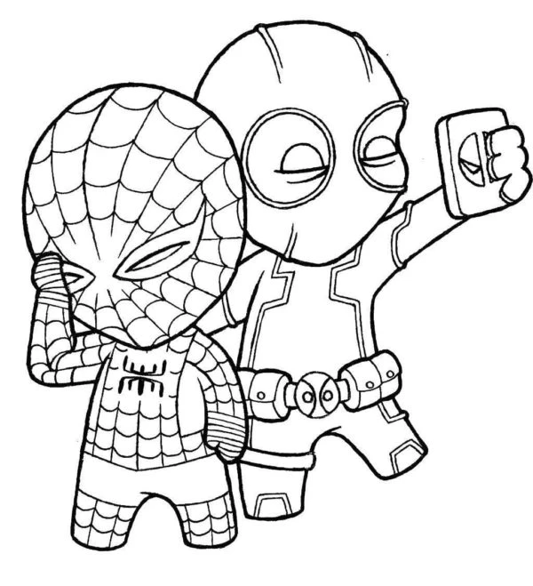 Marvel boyama sayfası – okul öncesi, evde etkinlik