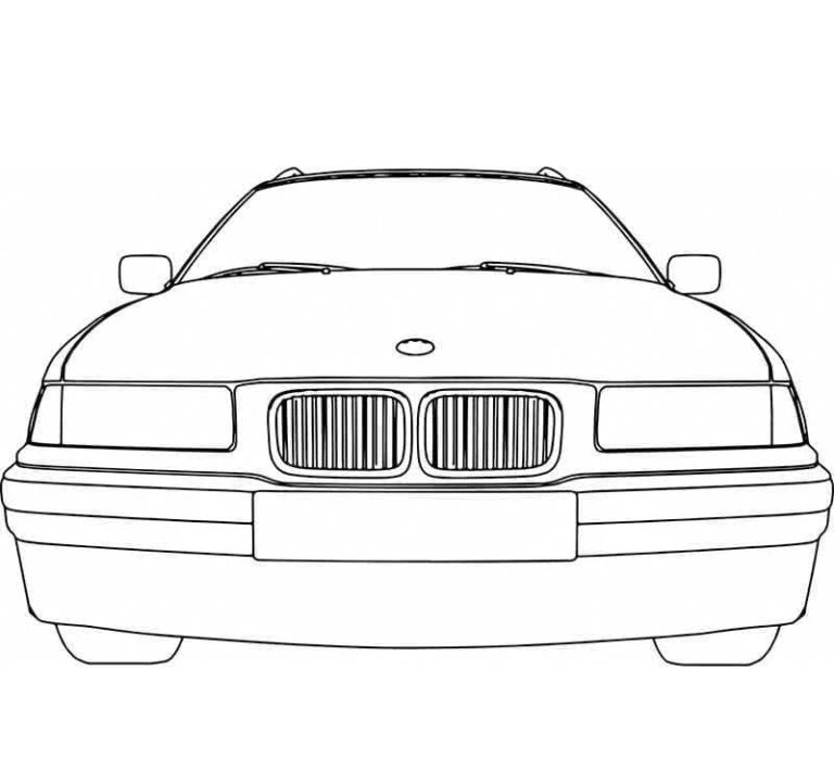 BMW boyama sayfası – yaratıcılık, eğlenceli etkinlik