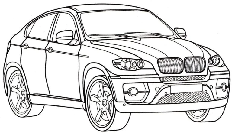 BMW boyama sayfası – yaratıcılık, eğlenceli etkinlik