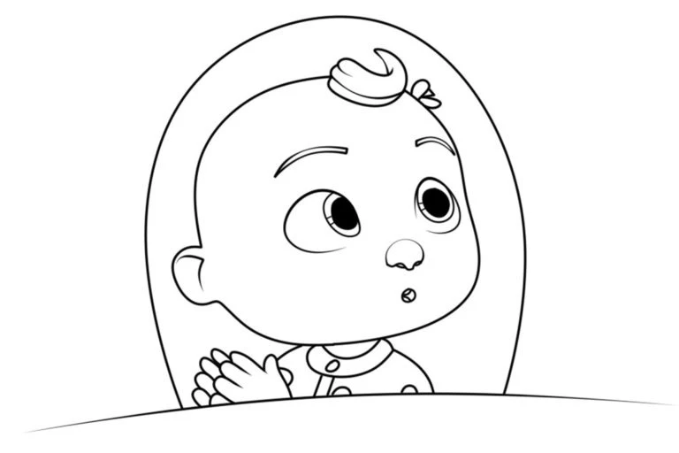 CoComelon boyama sayfası – ücretsiz yazdır, boyama etkinliği