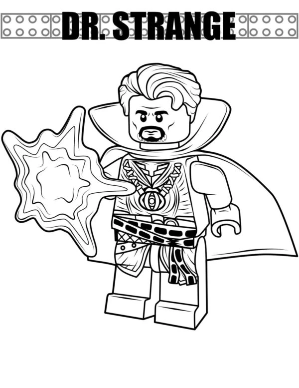 Dr. Strange boyama sayfası – yaratıcılık, eğlenceli etkinlik