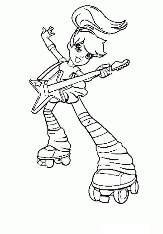 Polly Pocket boyama sayfası – yaratıcılığı geliştirir, keyifli zaman