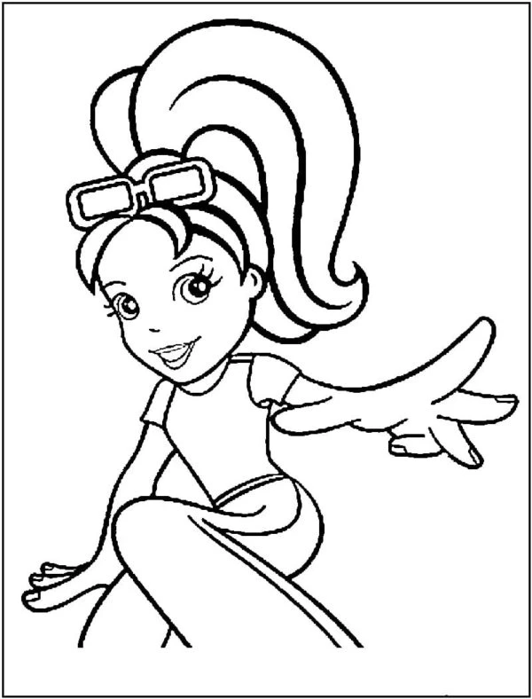 Polly Pocket boyama sayfası – ücretsiz yazdır, boyama etkinliği