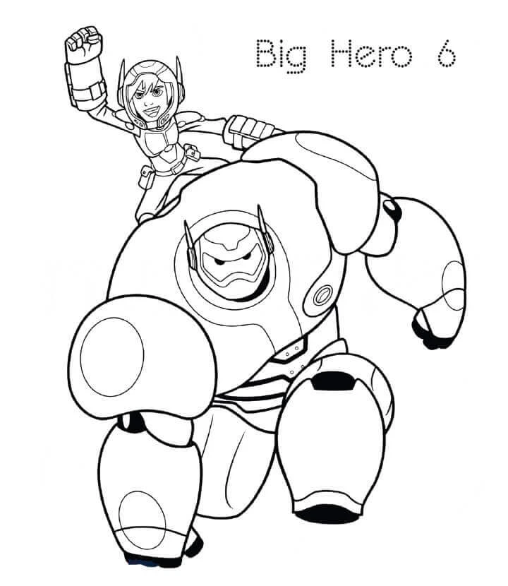 Baymax boyama sayfası – yaratıcılık, eğlenceli etkinlik
