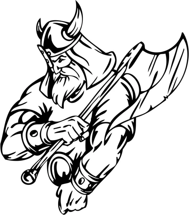 Vikingler boyama sayfası #44 – günlük etkinlik önerisi, kolay boyama