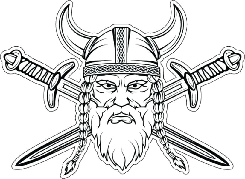 Vikingler boyama sayfası #79 – ekran süresine alternatif, çocuklarla kaliteli zaman