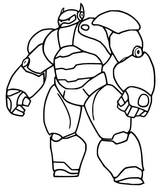 Baymax boyama sayfası – eğlenceli etkinlik, el becerilerini geliştirir