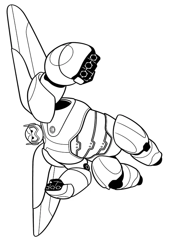 Big Hero 6 boyama sayfası – okul öncesi, evde etkinlik
